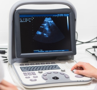 Exame de ecografia ultrassom em casa